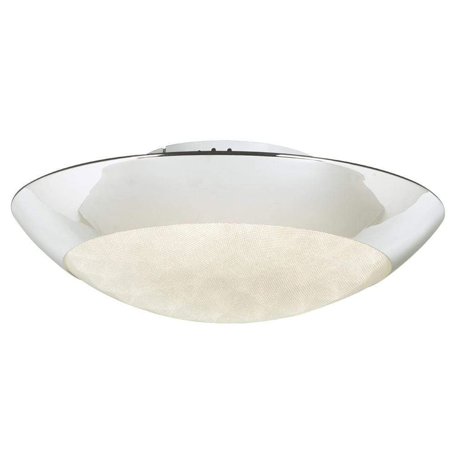 PLC Lighting Flush Mounts Polished Chrome / Integrated LED 1 Single ceiling light from the Rolland collection By PLC Lighting 91104