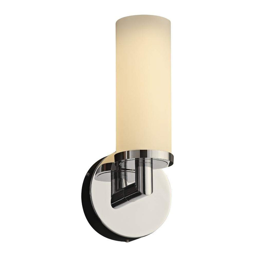 PLC Lighting Wall Sconces Polished Chrome / Opal / Integrated LED 1 Single light wall sconce from the Surrey collection By PLC Lighting 7596