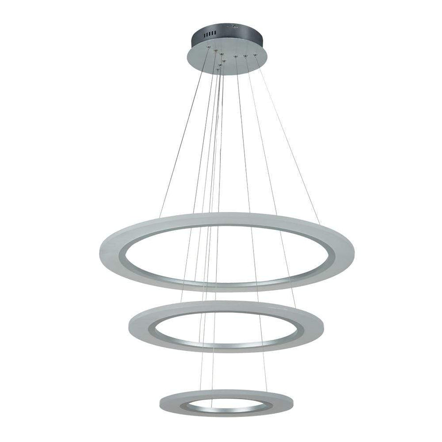 PLC Lighting Pendants Aluminum / Integrated LED 1 Three ring Pendant from the Halo Collection By PLC Lighting 14842