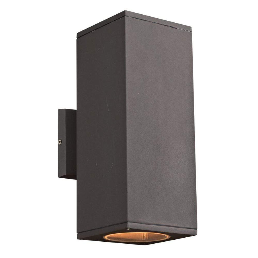PLC Lighting outdoor lighting Bronze / Clear Glass Diffuser / LED 2 Light Outdoor (up & down light) LED Dominick Collection By PLC Lighting 2087