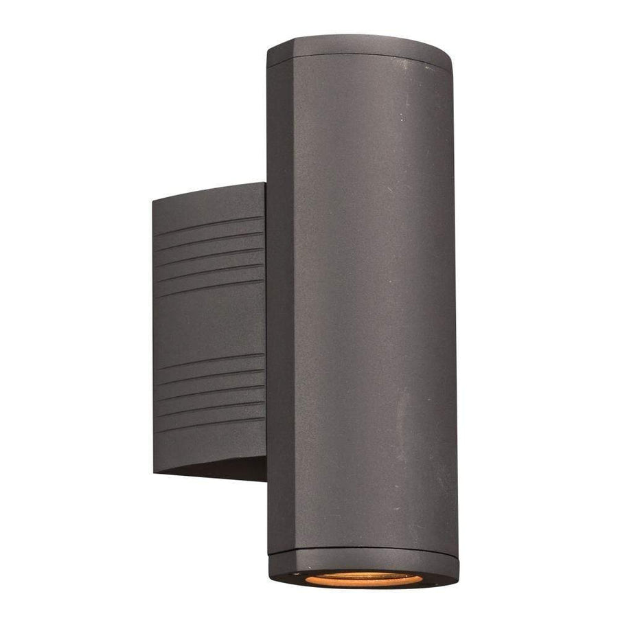 PLC Lighting outdoor lighting Bronze / Clear Glass Diffuser / Integrated LED 2 Light Outdoor (up & down light) LED Fixture Lenox-I Collection By PLC Lighting 2055
