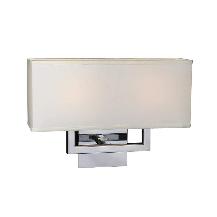 PLC Lighting Wall Sconces Polished Chrome / A19 (not included) 2 Light Sconce Dream Collection By PLC Lighting 18196