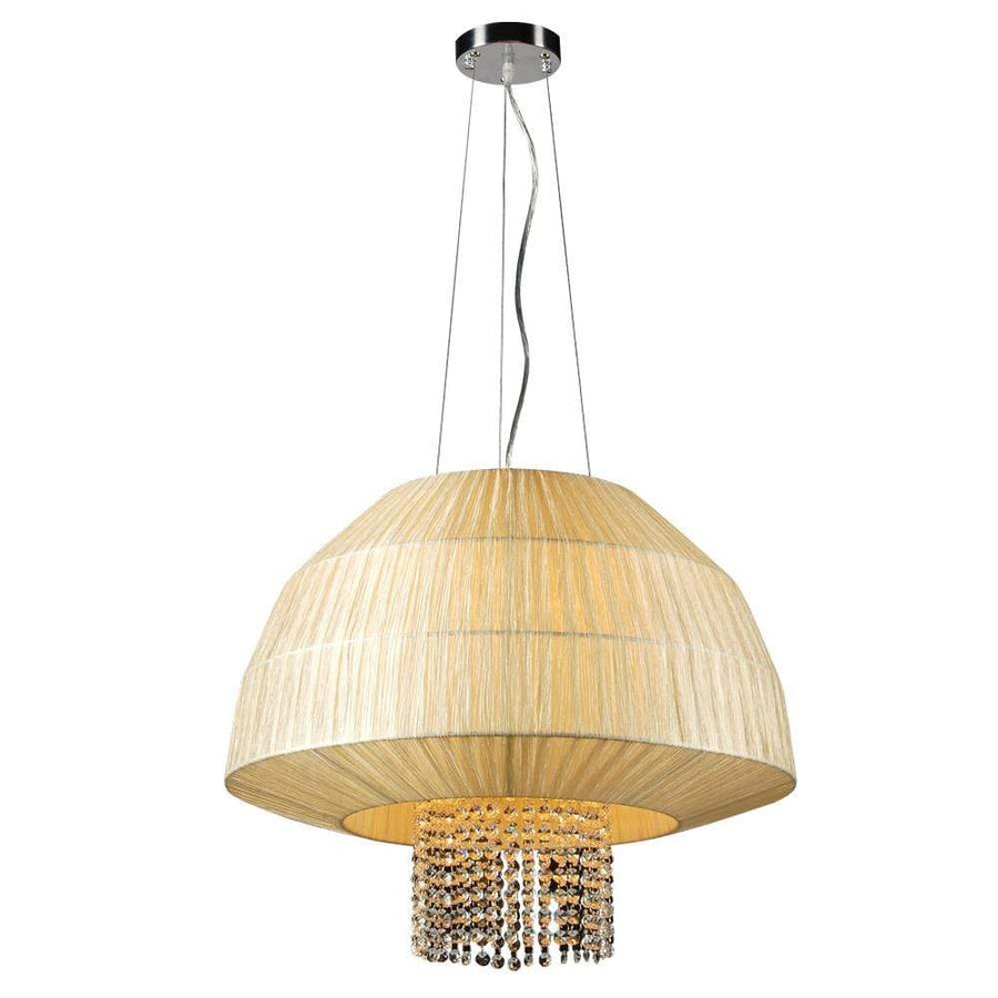 PLC Lighting Pendants Polished Chrome / A19 (not included) 3 Light Pendant Tourou Collection By PLC Lighting 73082