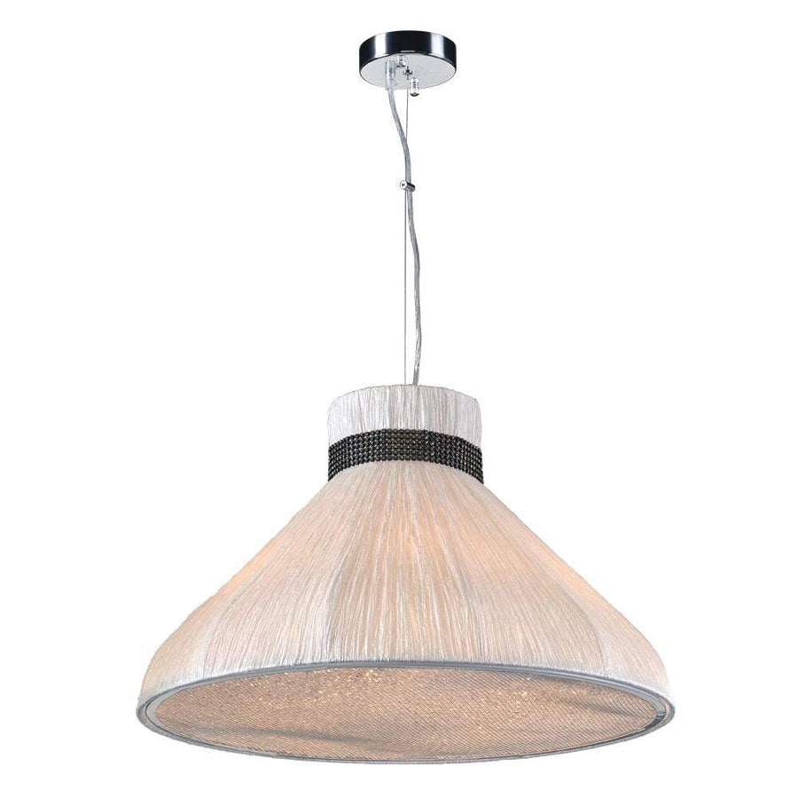 PLC Lighting Pendants Ivory / A19 (not included) 5 Light Pendant Nepro Collection By PLC Lighting 73020