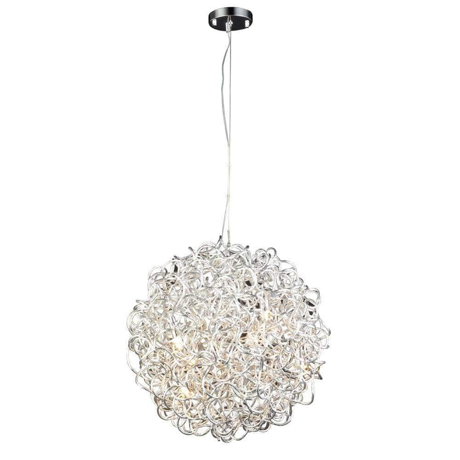 PLC Lighting Chandeliers Aluminum / G9 (included) 6 Light Pendant Fireball-II Collection By PLC Lighting 81757