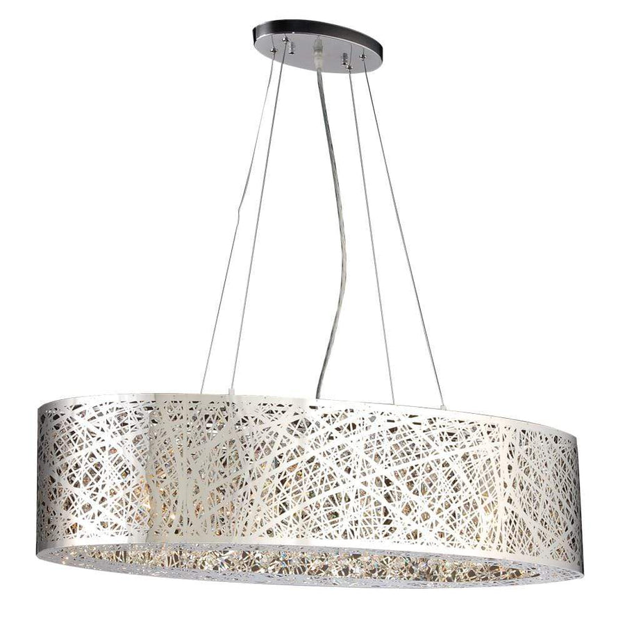PLC Lighting Chandeliers Polished Chrome / G9 (included) 6 Light Pendant Nest Colllection 77749 PC 77749
