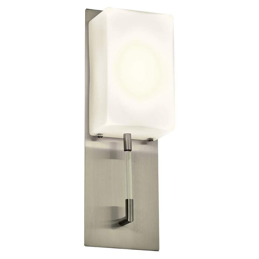 PLC Lighting Wall Sconces Satin Nickel / Matte Opal / Integrated LED Alexis Led Wall Sconce  By PLC Lighting 55028