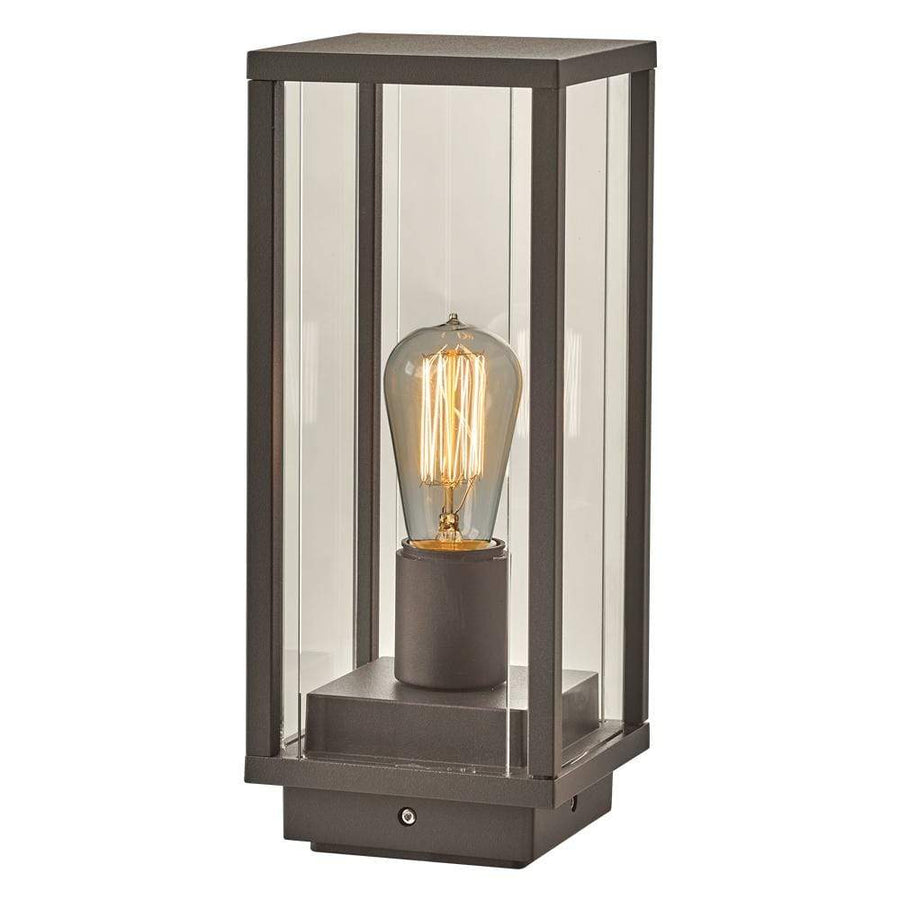 PLC Lighting outdoor lighting Bronze / Clear / A19-LED (not included) Dreiden L. Exterior Post Lite By PLC Lighting 2275