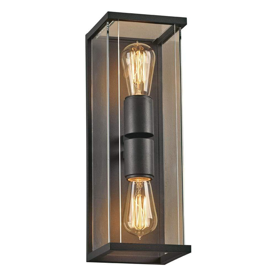 PLC Lighting outdoor lighting Bronze / Clear / A19-LED (not included) Dreiden L. Exterior Wall Lite By PLC Lighting 2271