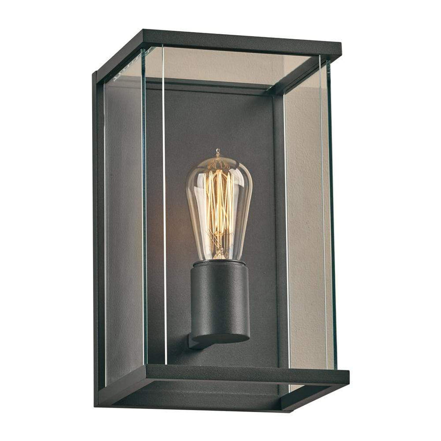 PLC Lighting outdoor lighting Bronze / Clear / A19-LED (not included) Dreiden S. Exterior Wall Lite By PLC Lighting 2273