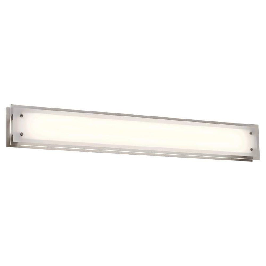 PLC Lighting Bathroom Lighting Satin Nickel / Frost / Integrated LED Essex Led M. Vanity Lite By PLC Lighting 55023