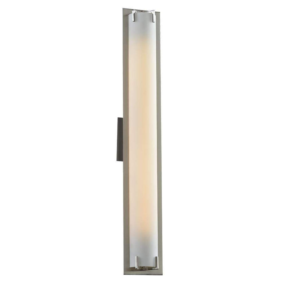 PLC Lighting Bathroom Lighting Satin Nickel / Matte Opal / Integrated LED LED Vanity Light Fixture Claridge Collection By PLC Lighting 3386