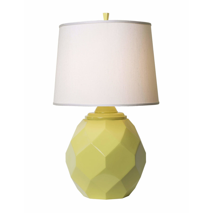 Thumprints Table Lamps Satin Chartreuse / White Silk Hardback Jewel-Chartreuse Table Lamp By Thumprints 1205-ASL-2124